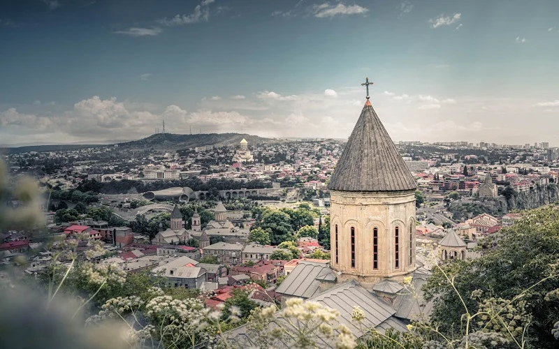 scenic photo of city during daytime tbilisi tbilisi georgia